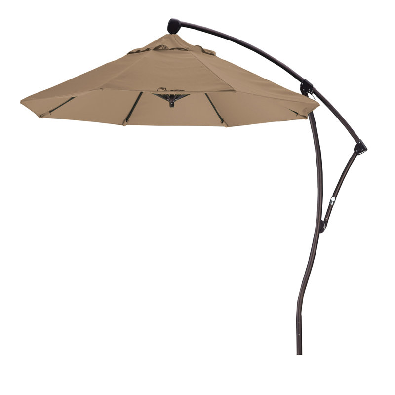 Parasol de marché 9 'Cantilever, Sunbrella® ‑ lin sésame