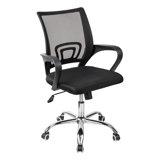 Mind Reader Swivel Office Chair with Wheels, Height Adjustable, Desk Chair, Computer Chair