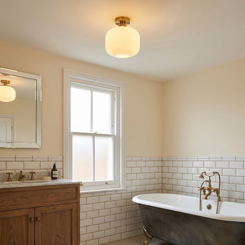 Flush Mount, Antique Brass