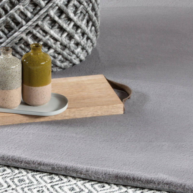 Cha Cha Hand Tufted Area Rug, Rectangle 120 x 170cm, Silver