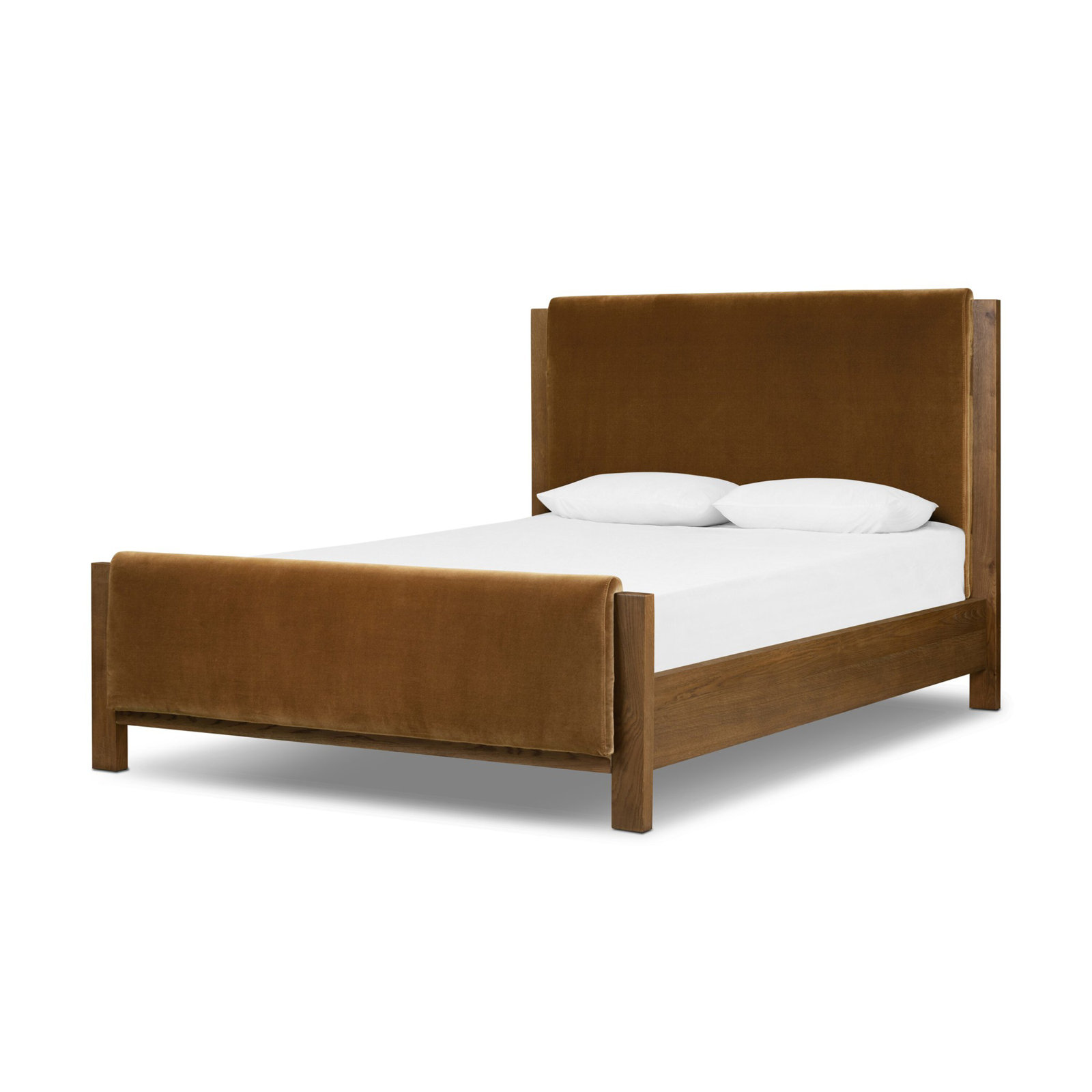Marielle Upholstered Bed, Queen, Surrey Ochre