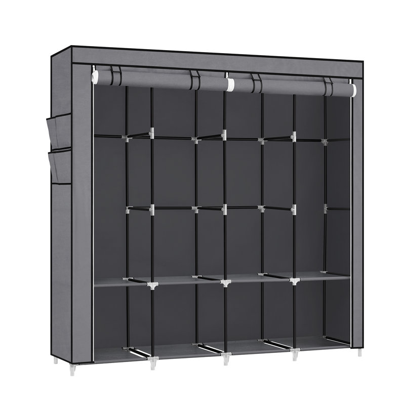 Ohearn Adjustable Portable Wardrobe, Grey