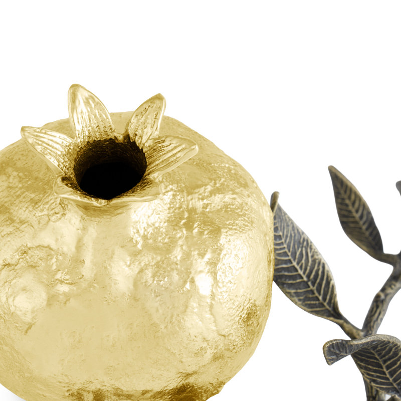 Pomegranate Handmade Brass Table Vase