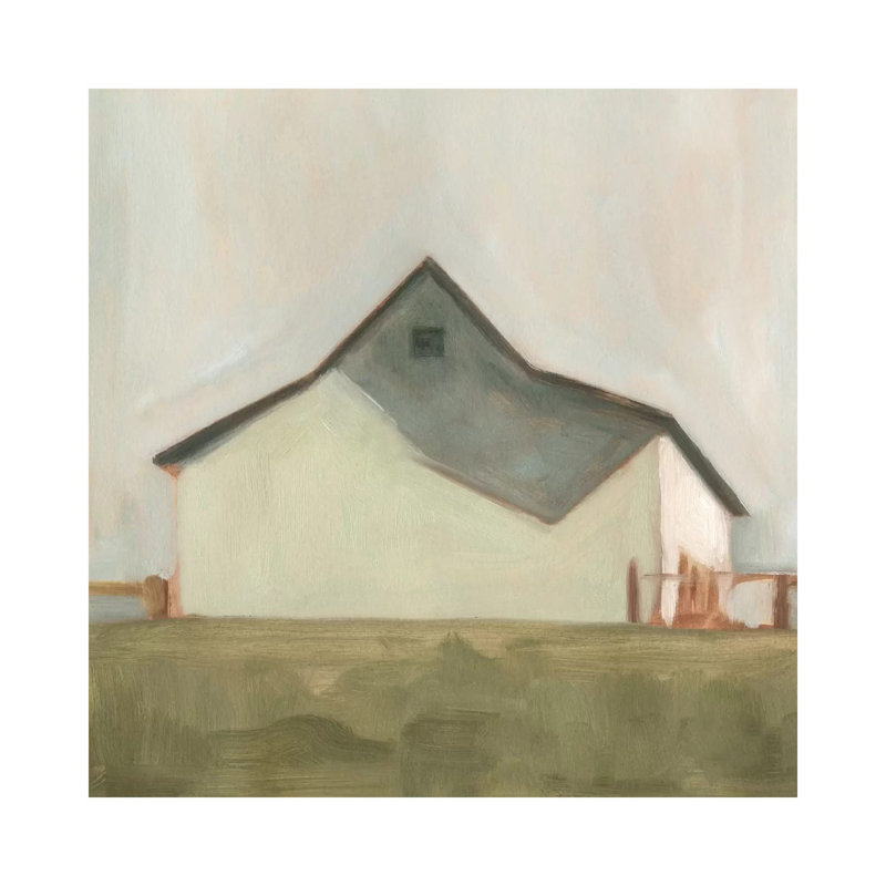 Serene Barn V by Emma Scarvey - Wrapped Canvas Painting, 30.48 cm H x 30.48 cm W