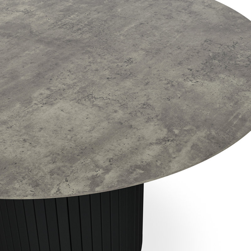 Arlo 120cm Concrete Effect Round Table