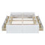 Grands lits en bois peu encombrants avec tiroirs de rangement, conception moderne