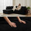 Soft Fabric Jumbo Cord 4 Seater L Shape with Foot Stool Upholstered Living Room Sets-74514918-71716938