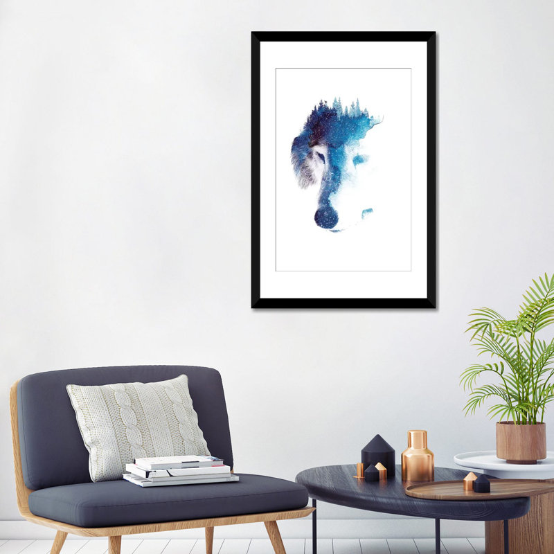 «Through Many Storms», impression sur toile, Papier beaux-arts encadré noir, Blanc, H 32 po x l 24 po x P 1 po