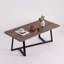Table basse moderne, table de salon rectangulaire en panneau de fibres à densité moyenne de 47,2 po avec structure en fer noir, table centrale pour canapé, bureau à domicile-132198232