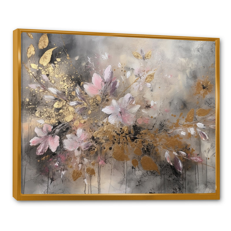Ruberto Lush Delights sur toile, H 24 po x l 32 po x P 1 po, Cadre flottant doré