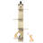 Cat Door Hanger, 4-Tiers Vertical Cat Tree over The Door, Door Hanging Cat Shelves with Scratching Post, Pads, Tease Cat Ball, Over Door Cat Climber for Indoor Cats