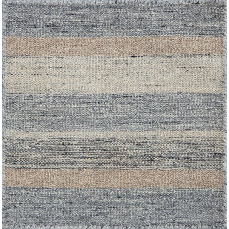 Textures Wool Striped Area Rug, Runner 3' x 12'