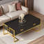 Table basse moderne moderne avec 4 tiroirs et base dorée-1943043291