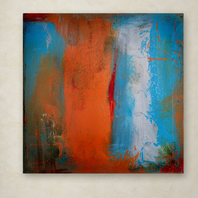 « orange nuancier », reproduction d’art sur toile tendue