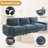 3-Piece Modern Modular  Sectional Sofa Set of 5/6 Seater Oversized Chenille Couch with Storage Space and USB Port for Living Room and Apartment-600144893-542941789