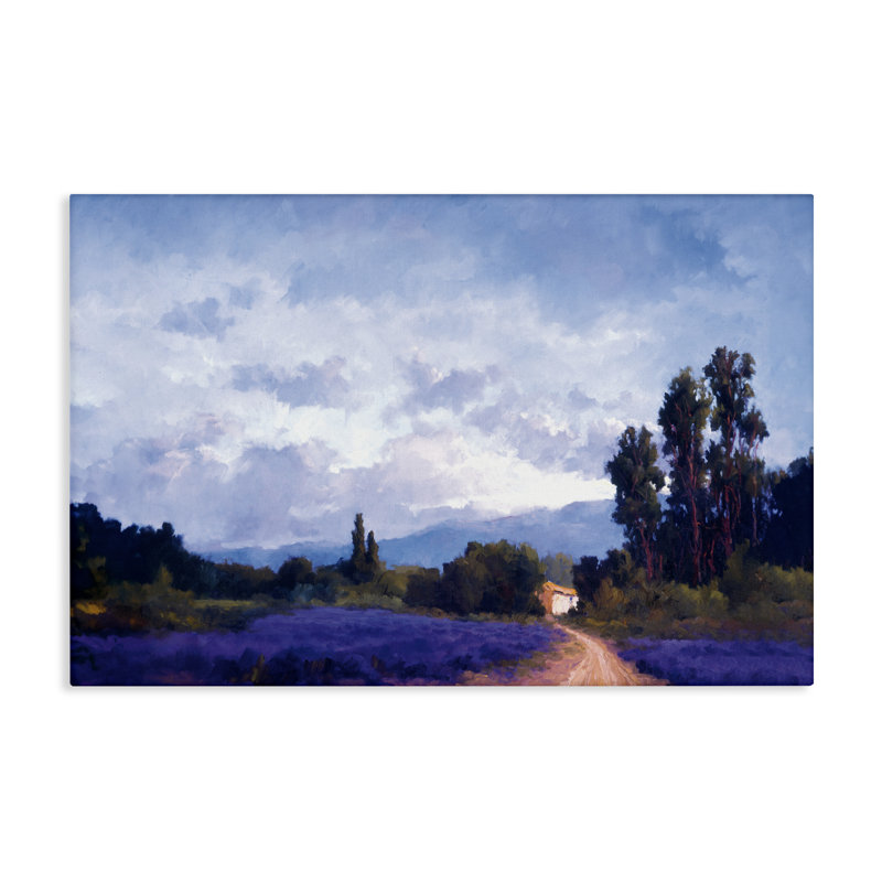 Toile «Early Light over Countryside» par Brigitte Curt, H 16 po x l 24 po