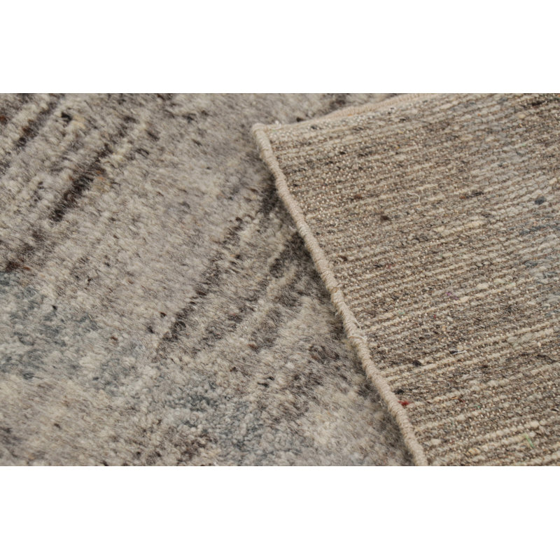 Moroccan Hand Knotted Wool Area Rug, Rectangle 8' x 10'