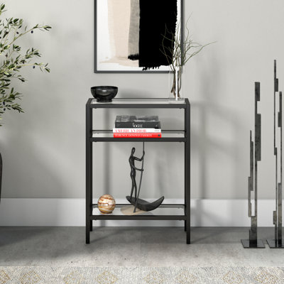 Ceno Glass Top Console Table
