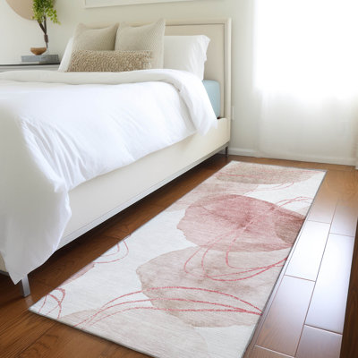 Kinslee Washable Abstract Indoor / Outdoor Rug