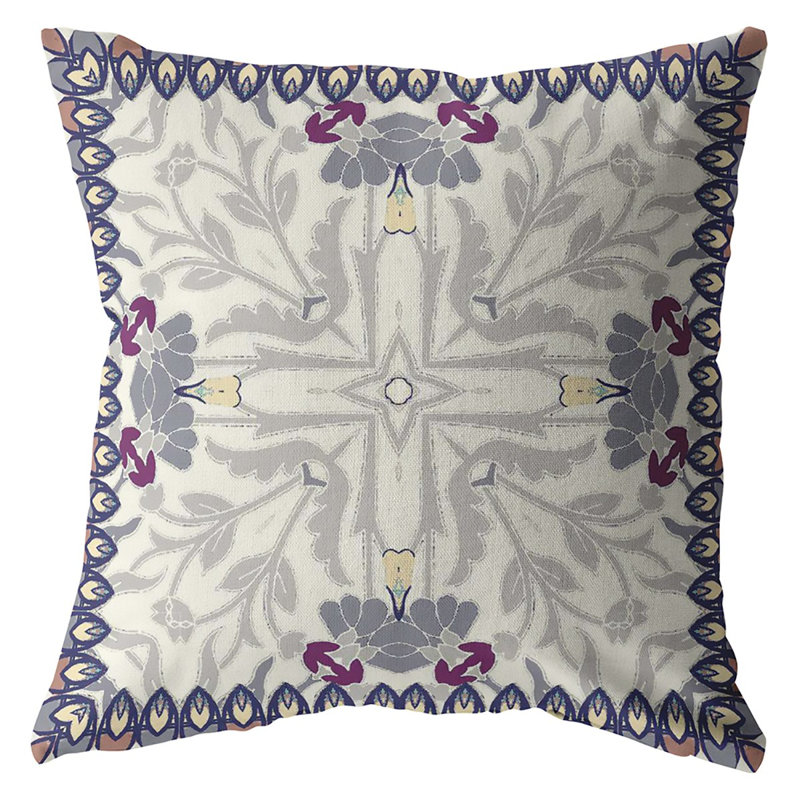 Coussin décoratif Floral, 26 po x 26 po