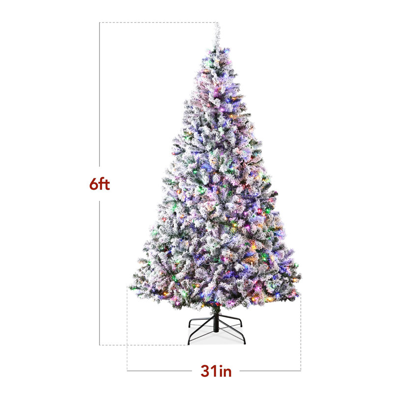 Arbre de Noël artificiel illuminé 6 pi, 6'