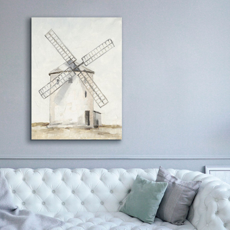 "Epic Graffiti" European Windmill 1 "par Ethan Harper, art mural sur toile, 40 po x 54 po, H 54 po x l 40 po