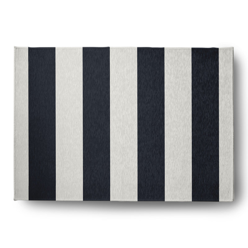 Brodus Chenille Striped Indoor Rug, Rectangle 5' x 7'