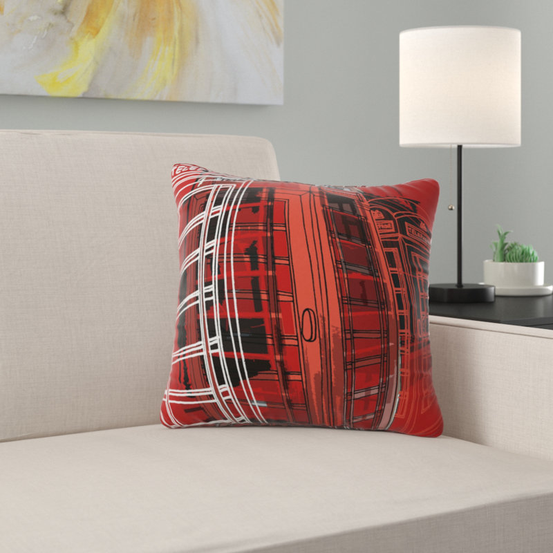 Phone Box Throw Pillow, 20" x 20"