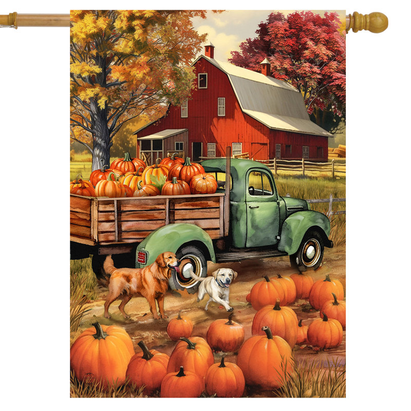 Drapeau de la ferme d'automne