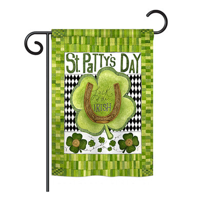 Double Sided 18.5'' H x 13'' W Polyester St. Patrick's Day Garden Flag
