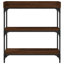 Console 17 étages avec tablettes en chêne brun 29,5 po x 11,8 po x 31,5 po-1158913472-1158913473