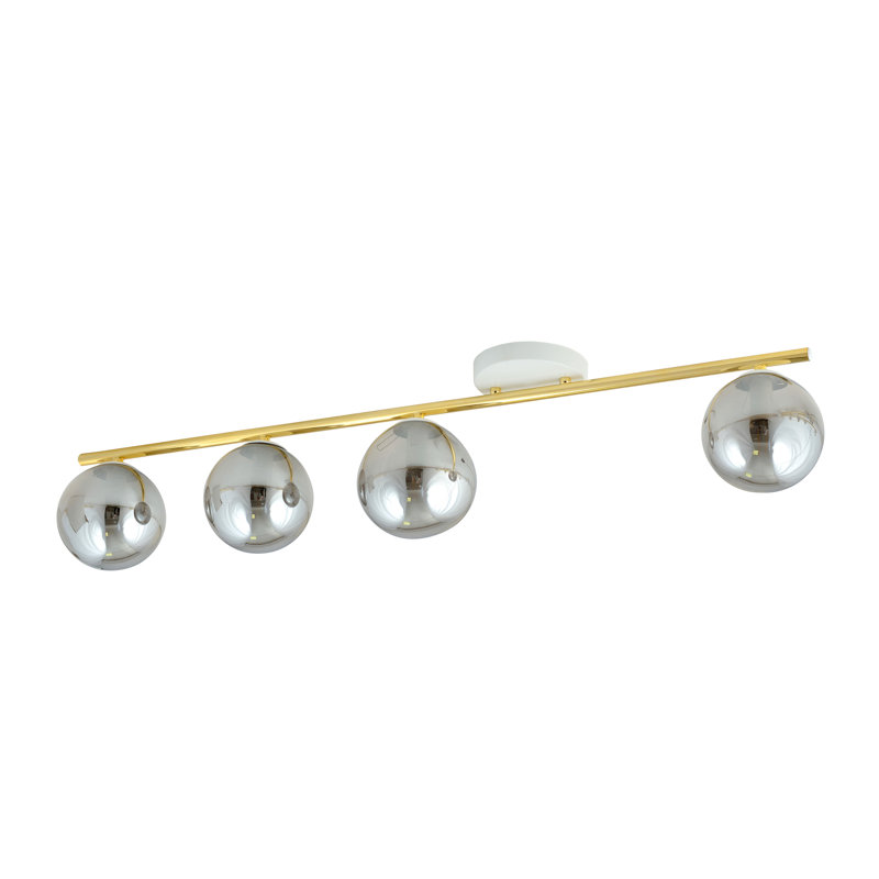 Witwicki 4 - Light Geometric Chandelier, Grey, White