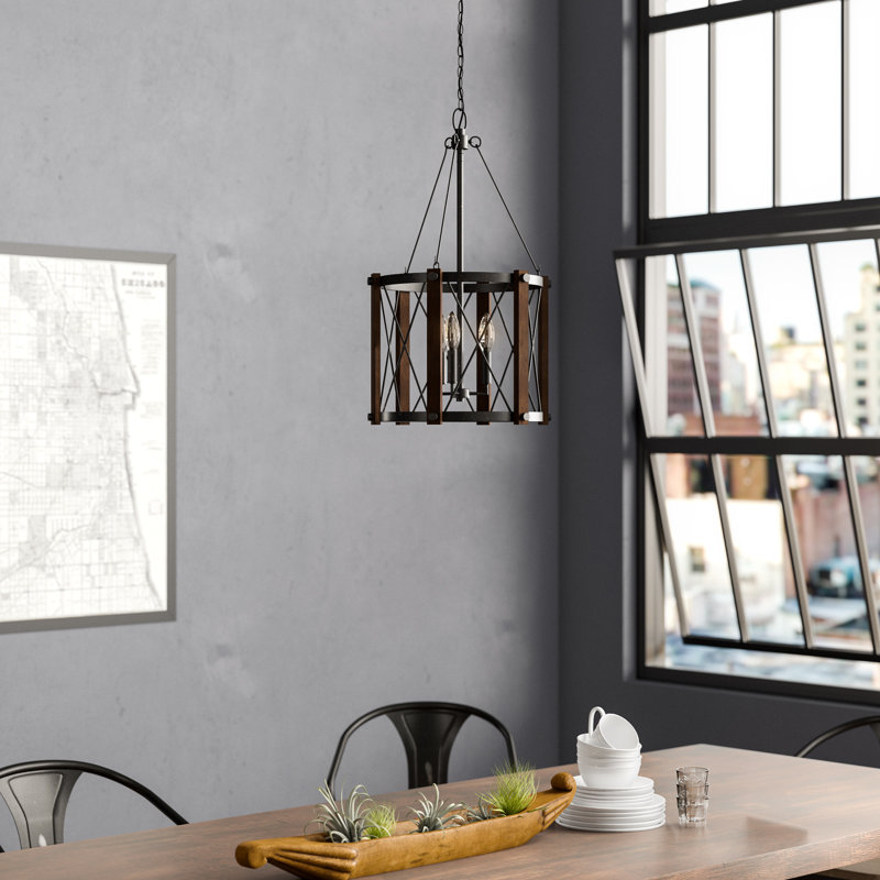 Kafader 3 - Light Dimmable Lantern Drum Chandelier