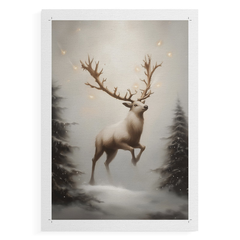 Art des Fêtes de Noël - Série 2-CCDBXVII - Impression sur toile seulement - NON-CADRE, H 18 po x l 12 po