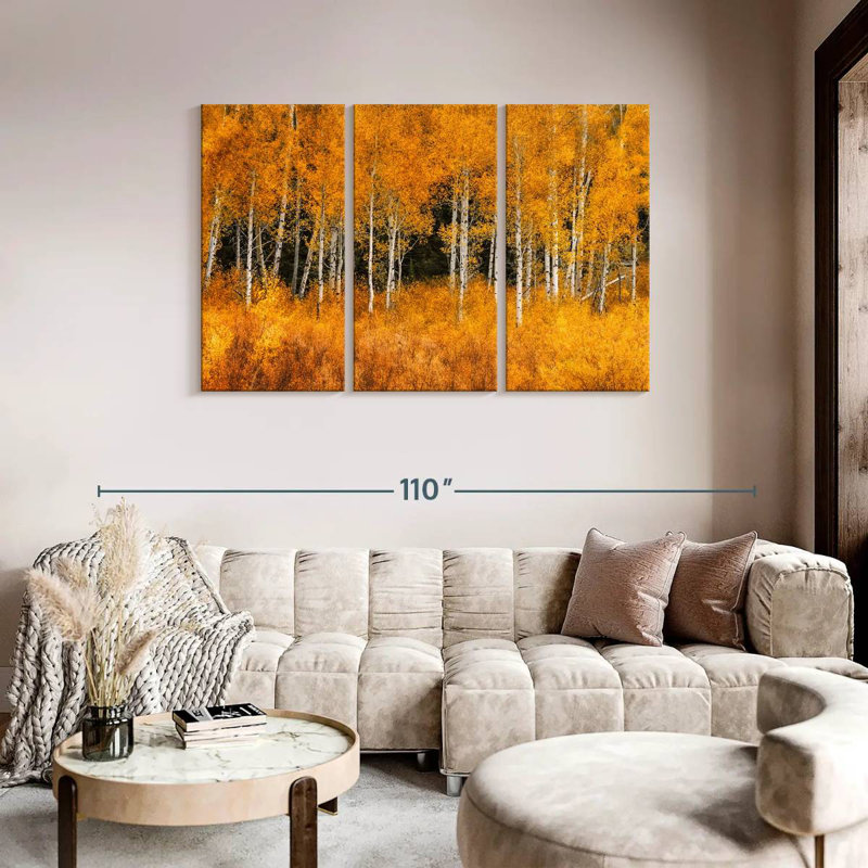 Harnek Grand Teton Aspen Trees, 48" H x 74" W