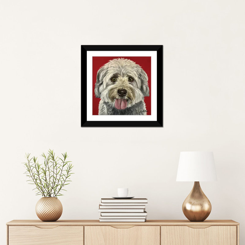 «Bentley the Havese», impression sur toile, H 16 po x l 16 po x P 1 po, Papier d'art encadré noir