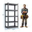 Étagère de garage robuste de 72 po de hauteur - étagères de rangement réglables en métal à 5 niveaux, capacité industrielle de 2000 lb pour le garage, l'entrepôt, l 35,4 po x P 15,7 po