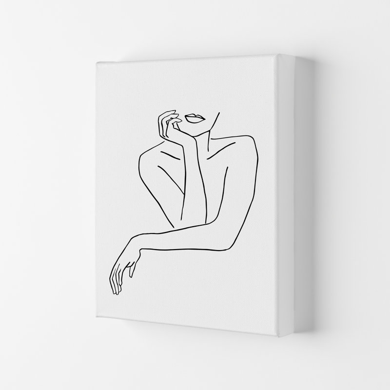 Line Arms Resting On Counter by Planeta444 - Print, No Framed, 59cm H x 42cm W x 1cm D