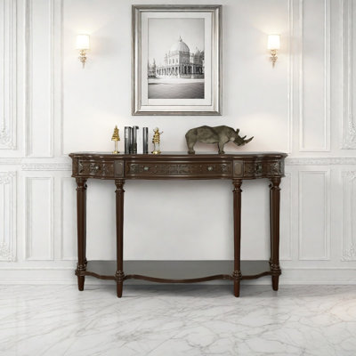 Retro Carved Console Table