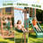 Bezseller Wooden Swing Set for Backyard, 6-in-1 Playground Sets with Wave Slide, Play Deck, Rock Wall Ladder, Chalkboard, 2 Belt Swings & Basketball Hoop Outdoor Playset