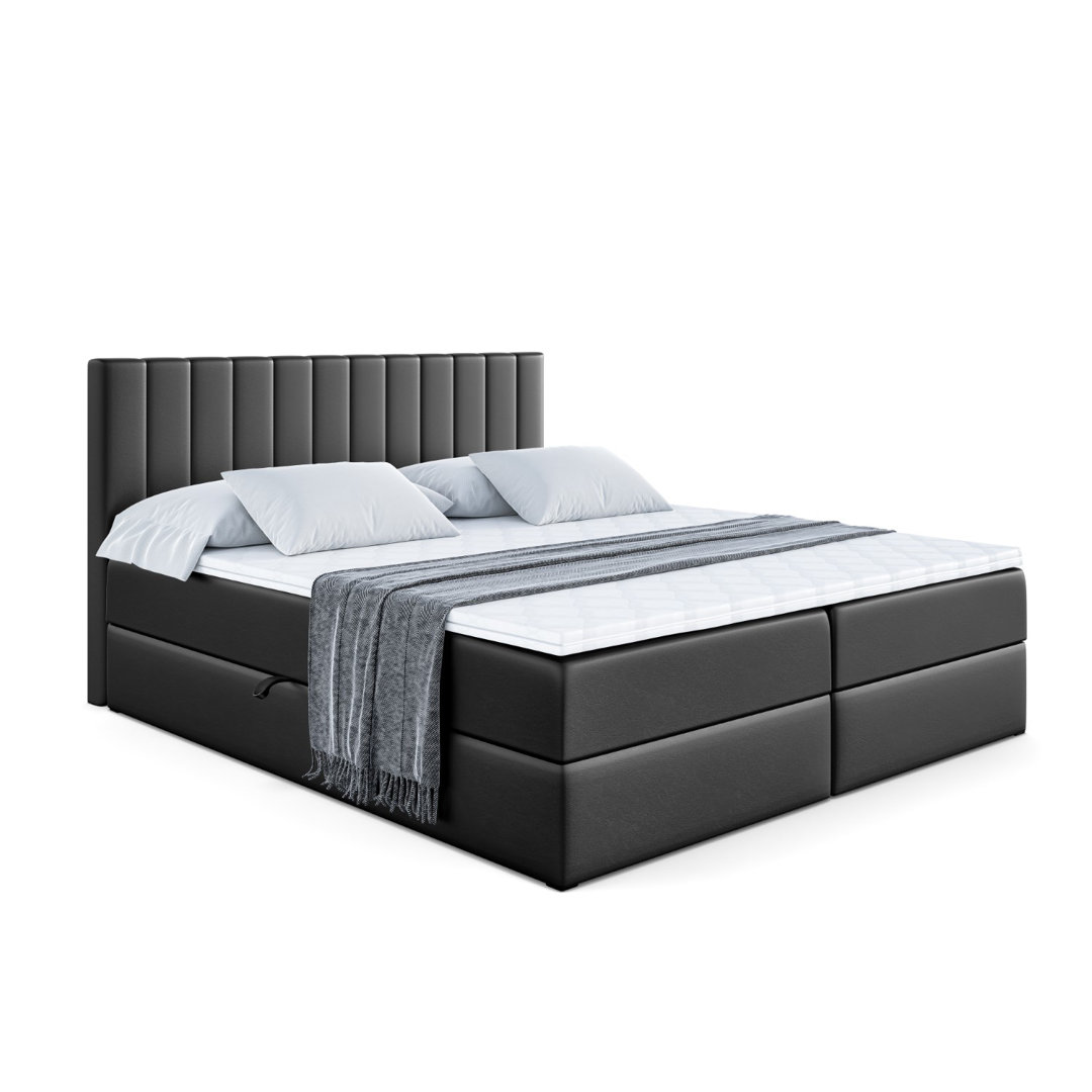 Boxspringbett Rilyn mit Topper und Bettkasten