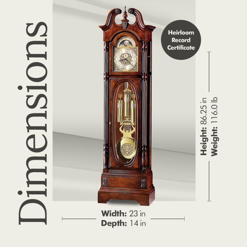 Stewart Anni 86.25" Grandfather Clock
