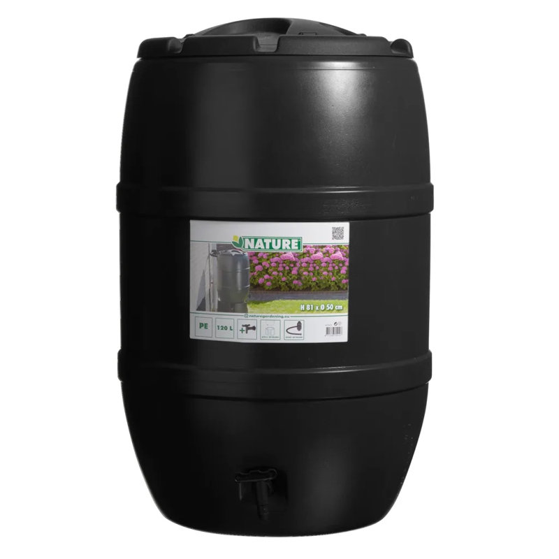 Nature Rainbutt 120L 51 x 81cm Black