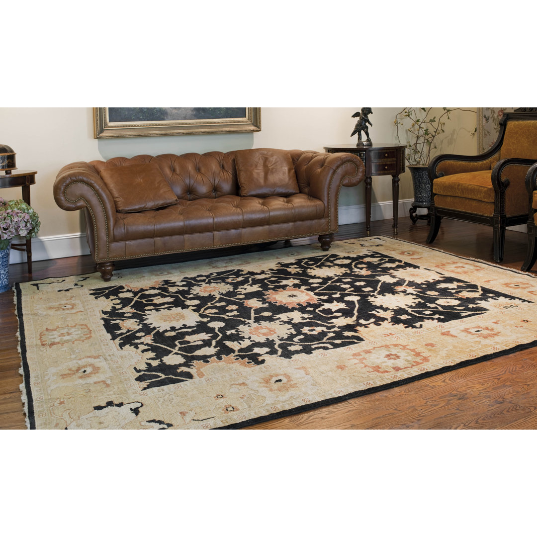 Kristina Hand Knotted Wool Oriental Rug Bloomsbury Market Rug 