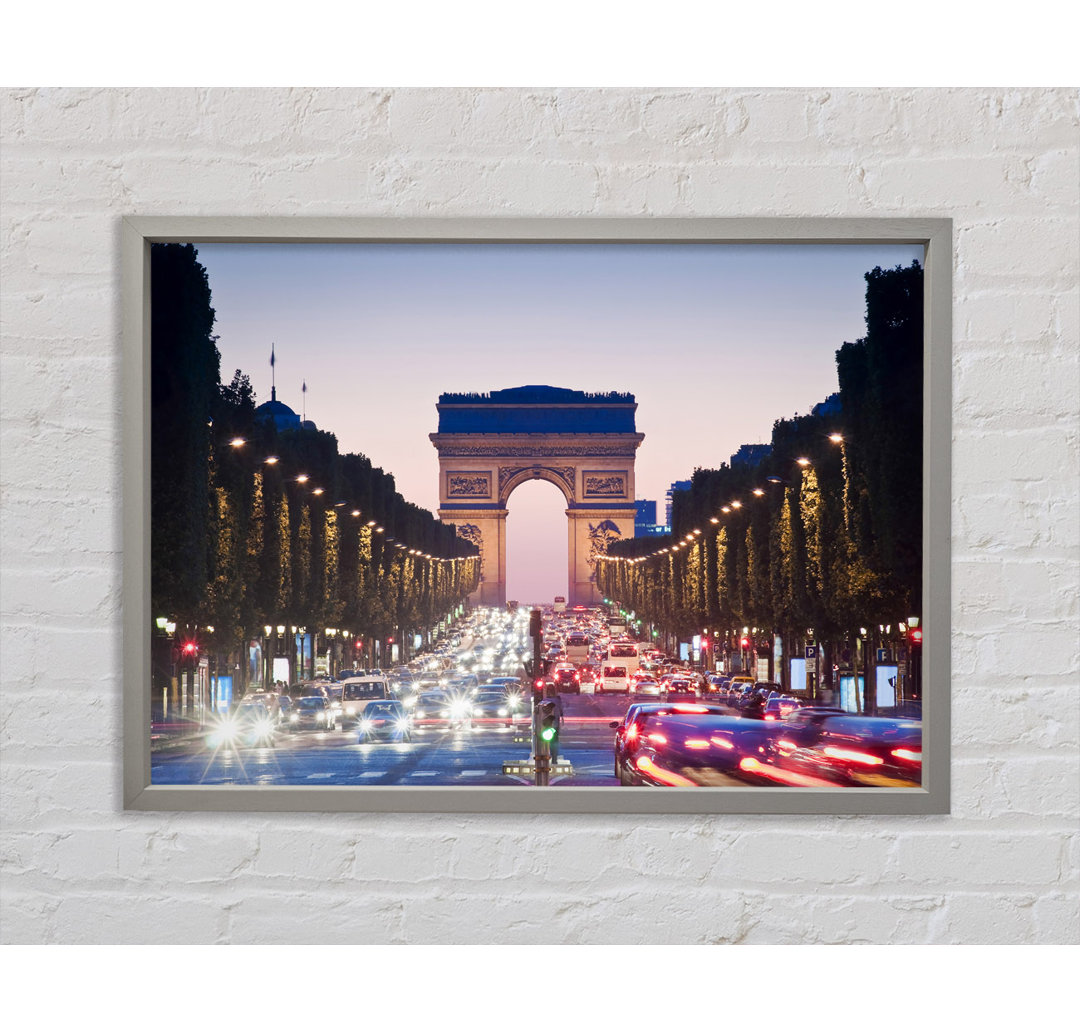 Arc De Triomphe 10 - Einzelner Bilderrahmen Kunstdrucke auf Leinwand