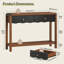 Canapé console Wave-Style avec tiroirs de rangement et tablette