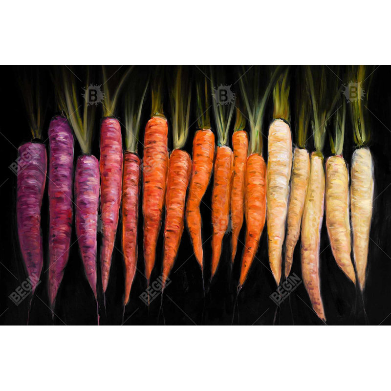 Colorful carrots Bath Mat with Non-Slip Backing - Quick Dry Memory Foam Bathroom Rug - Absorbent - Modern Plush Spa-Style - Machine Washable