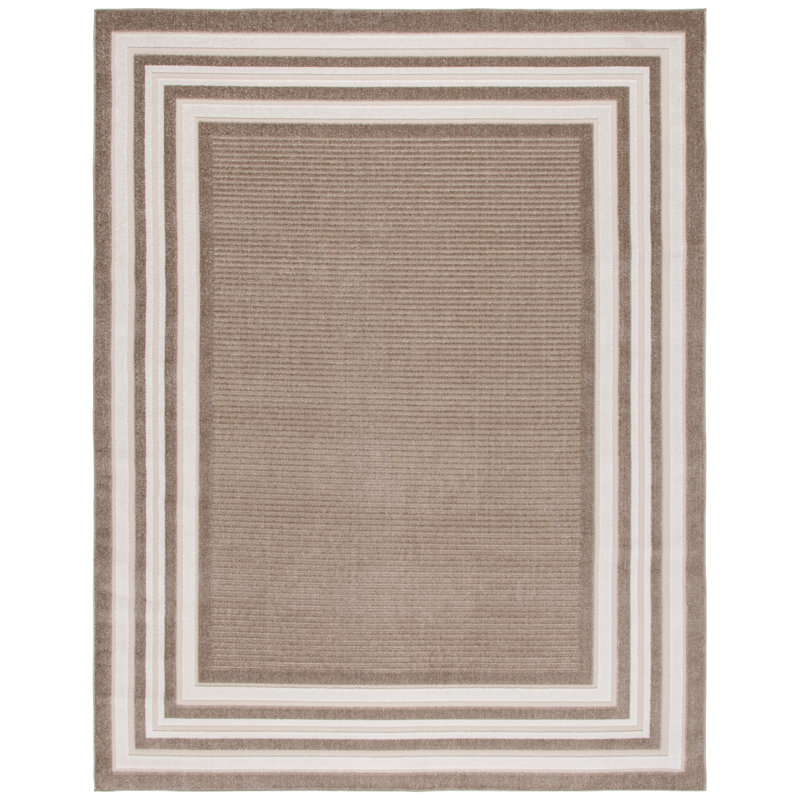 Ayberk 303 Area Indoor/Outdoor Area Rug In Beige / Ivory, Rectangle 8' x 10'