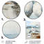 Abstrait plage mouettes amoureuses - décoration murale nautique et plage en métal-369733013