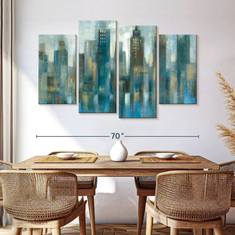 Rhythmic Reflection Light, 42" H x 68" W